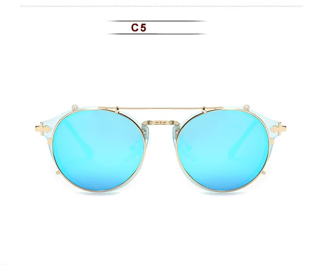 Metal Round Ladies Outdoor Sunglasses Set Mirror C5 - Shop at LoveMi