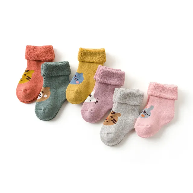 Baby Terry in tube Cartoon Animal Cotton Socks Random - Shop at LoveMi