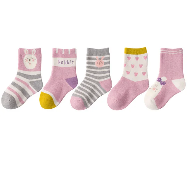 Autumn And Winter Baby Cotton Padded Socks 2 Style - Shop at LoveMi
