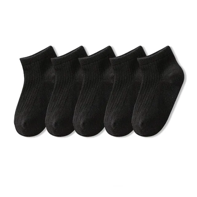 Vertical Solid Color Student Tube Socks Cotton Black - Shop at LoveMi