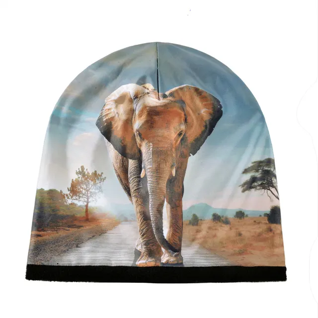 Men's And Women's Autumn And Winter Casual Fashion Baotou Hats Elephant Black - Shop at LoveMi