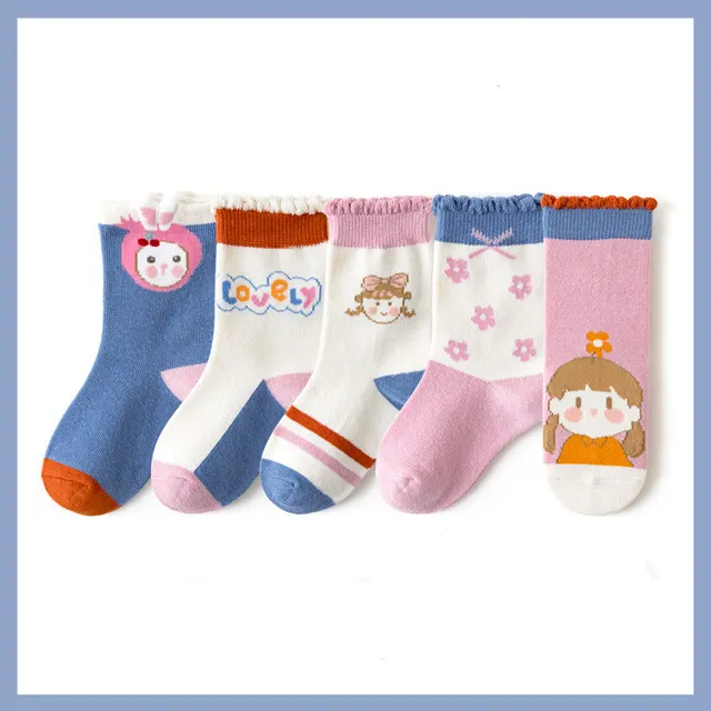 Children's Bright Color Trendy Middle Tube Casual Student Socks Pink - Shop at LoveMi