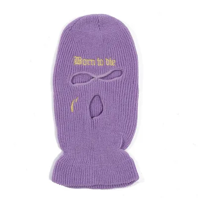 Neon Balaclava Three hole Ski Mask Tactical Mask Full Face M Purple - Shop at LoveMi