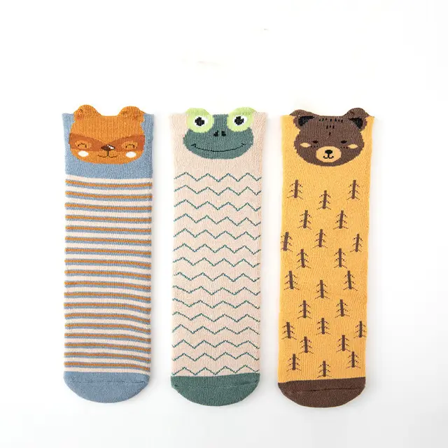 Autumn And Winter New Three dimensional Cartoon Animal Children's Socks Frog Group - Shop at LoveMi