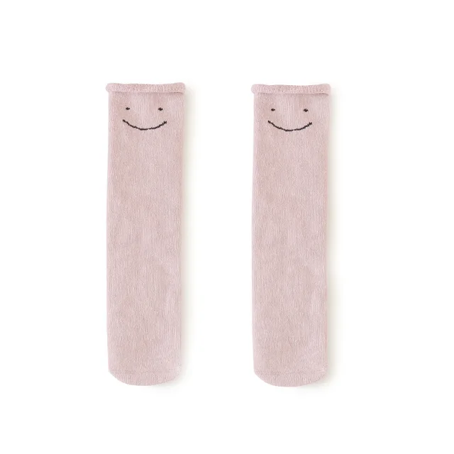 Children's Socks Autumn And Winter Thickening Plus Pile Loop Long Tube Pink - Shop at LoveMi