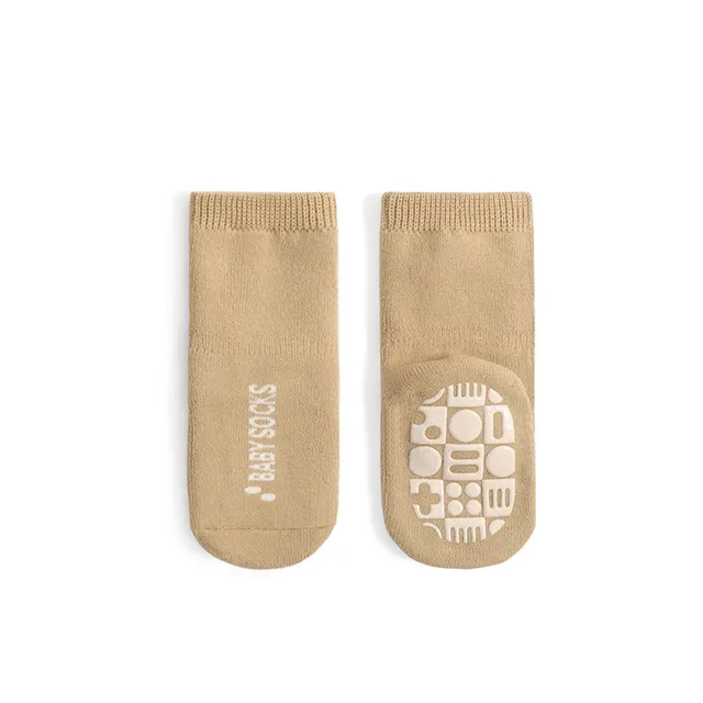 Autumn And Winter Baby Floor Socks Newborn Yellow - Shop at LoveMi