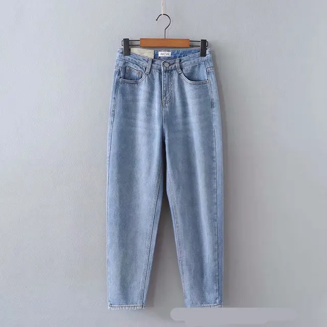 High Waist Slimming Washed Fashion Jeans Light Blue - Shop at LoveMi