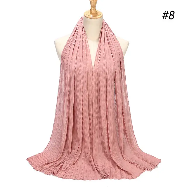 Fashion Pearl Chiffon Pleated Head Gauze Scarf Blood Tooth - Shop at LoveMi