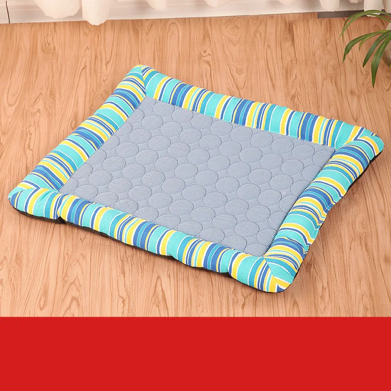 Summer Kennel Dog Cage Pet Mat For Car Blue Stripes - Shop at LoveMi