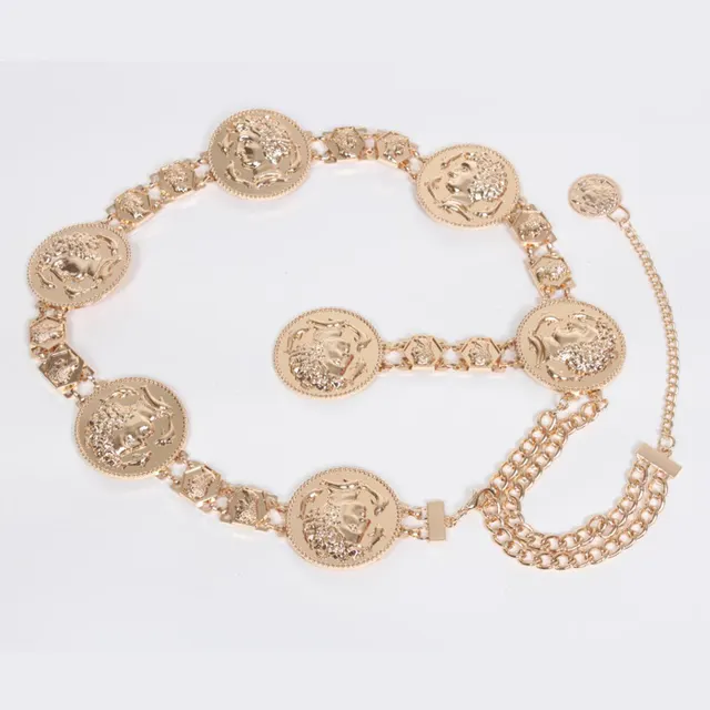 Decorative All match Skirt Metal Girdle Waist Chain Belt Female Chain Gold - Shop at LoveMi