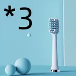 3Pcs White Toothbrush Head