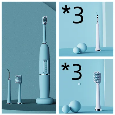 Intelligent Wireless Charging Touch Five Speed Ultrasonic Dental Scaler 3Set - Shop at LoveMi