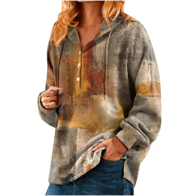 Ladies Short Casual Hooded Christmas Sweater Light Yellow - Shop at LoveMi