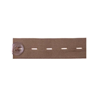 Elastic Adjustable Trousers With Extended Elastic Buckle Brown - Shop at LoveMi