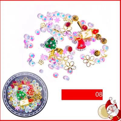 Alloy Rivets And Pearl Mixed Nail Art Accessories 8Style - Shop at LoveMi