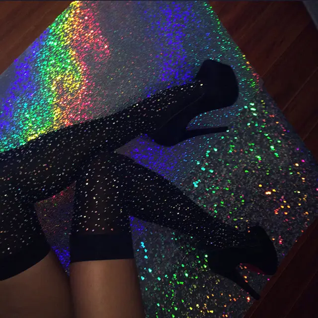 European And American Popular Sexy Hot Rhinestone Striped Women's Stockings Black - Shop at LoveMi