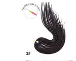 Synthetic Wig Dirty Braid 16-inch Lengthened Small Three-strand Braid - 2 Style