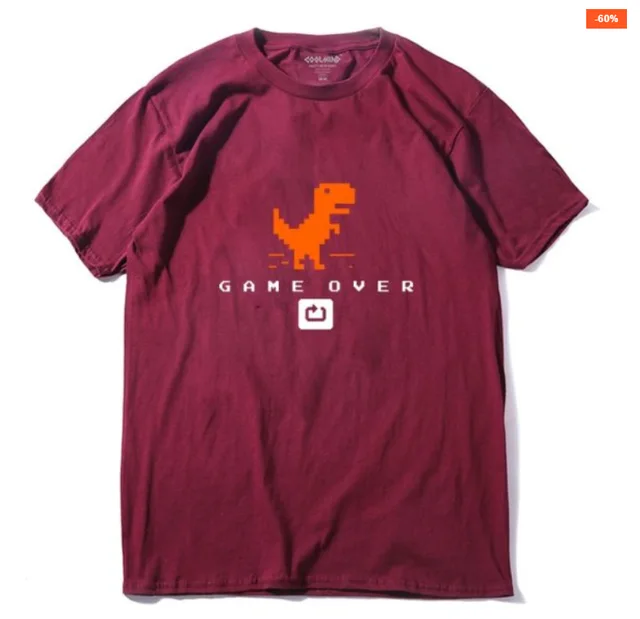 T shirt Men And Women Couple Solid Color White Printing Wine Red - Shop at LoveMi