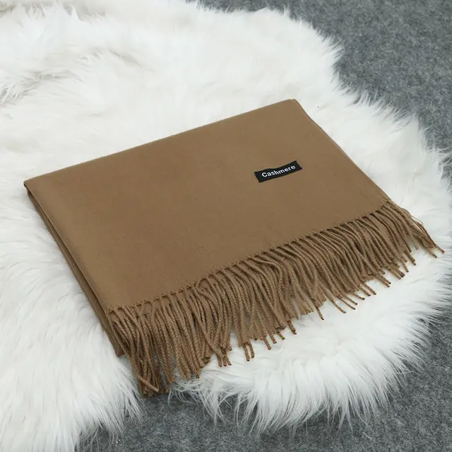 Cashmere Scarf Women Korean Winter Wild Thickening Camel - Shop at LoveMi