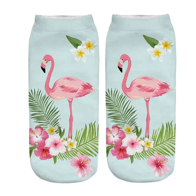 Fashion Creative Flamingo 3D Printing Socks Socks Wz6625 - Shop at LoveMi