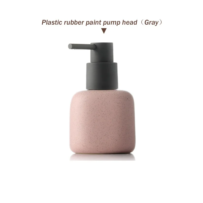 Ceramic Foam Pressing Hand Sanitizer Filling Empty Bottles In Bathroom Pink - Shop at LoveMi