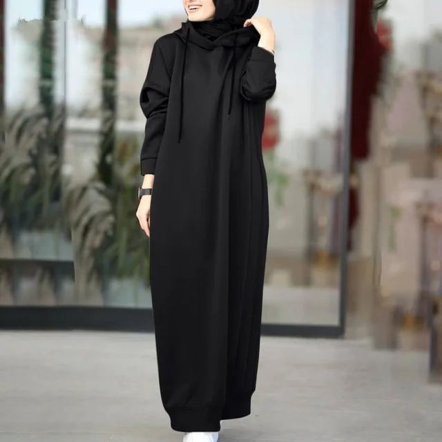 Loose Casual Pocket Long sleeved Women's Sweater Black - Shop at LoveMi