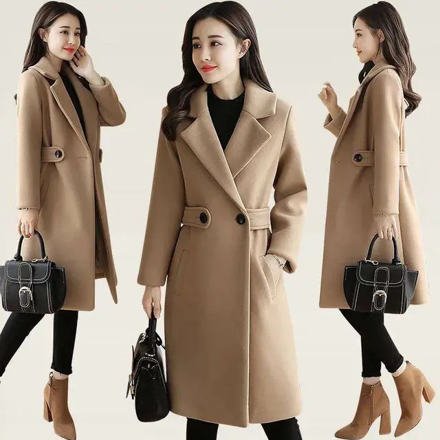 Slim Slimming Over The Knee Children Coat Camel - Shop at LoveMi