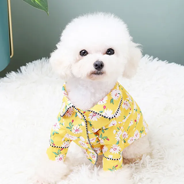 French Small Incense Style Fighting Pet Clothes Dog Pajamas Daisy - Shop at LoveMi