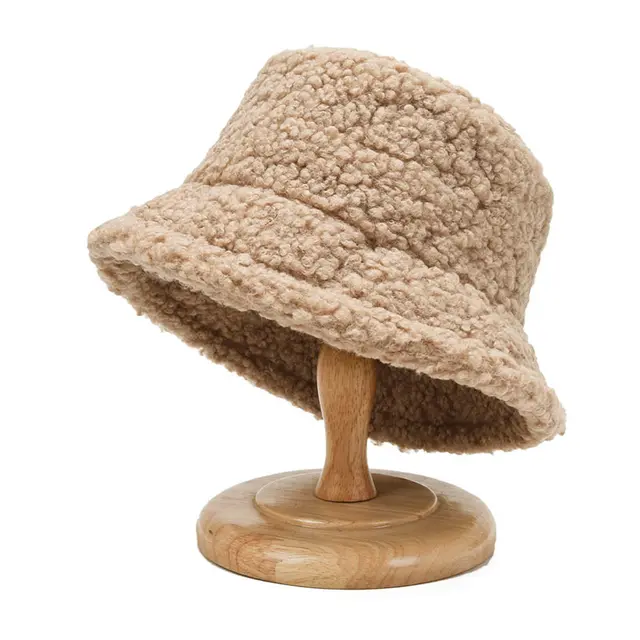 Pure Color Fisherman Hat Autumn Female Korean Fashion Hat To Keep Warm Khaki - Shop at LoveMi