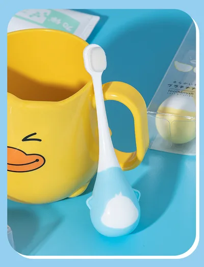 Cartoon Portable Storage Antibacterial Daily Necessities Toothbrush Blue - Shop at LoveMi