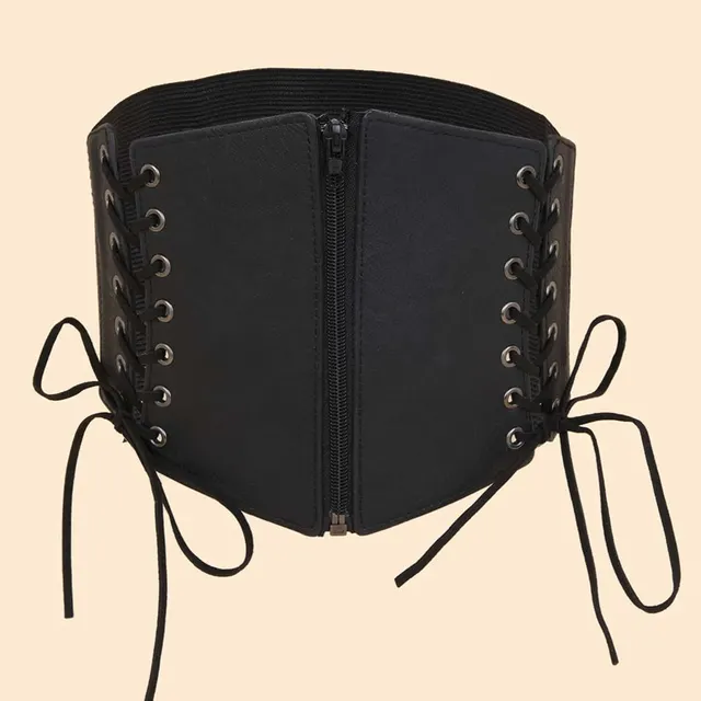 Leather Girdle Shirt Sweater Decoration Was Thin Braided Waist Belt Black - Shop at LoveMi