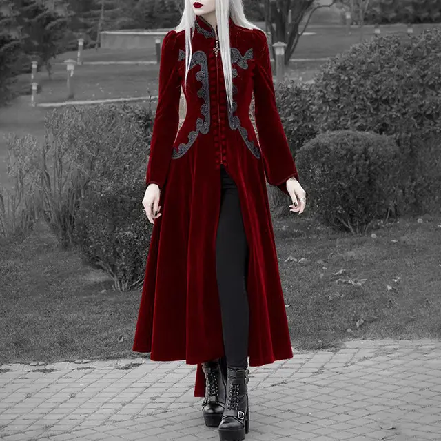 Women's New Waist Solid Color Banquet Temperament Dress Wine Red - Shop at LoveMi