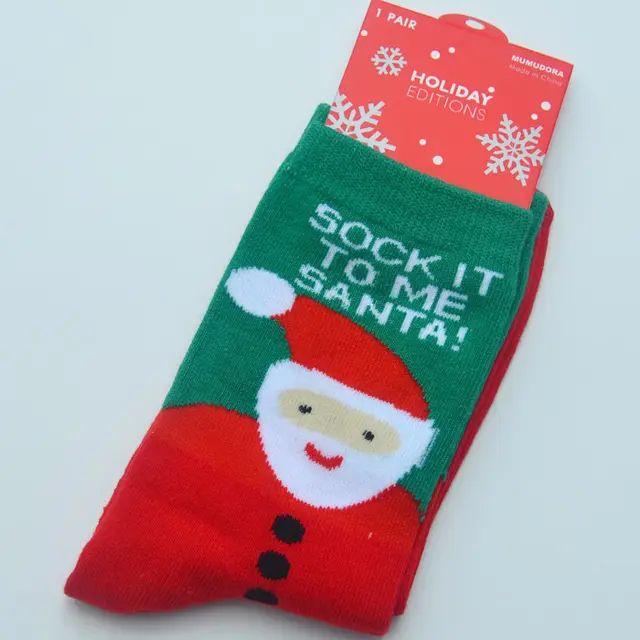 Pure Cotton Warm Socks Casual Cartoon Santa Claus - Shop at LoveMi