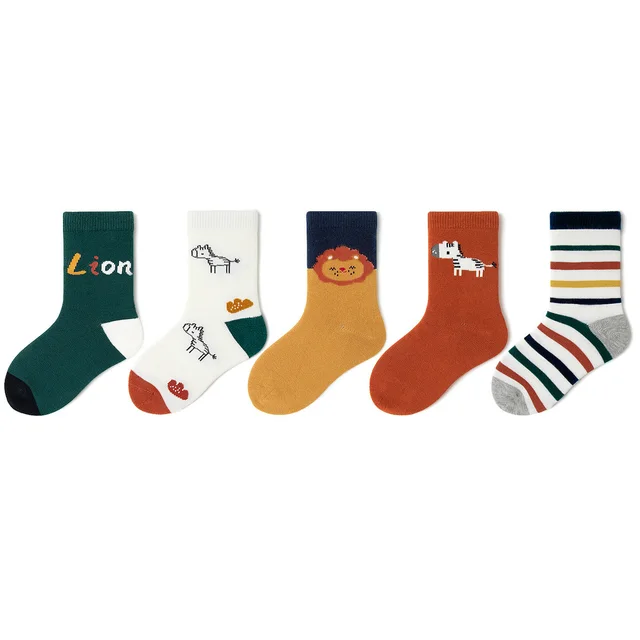 Children's Spring And Autumn Sports Cotton Socks Picture Color - Shop at LoveMi