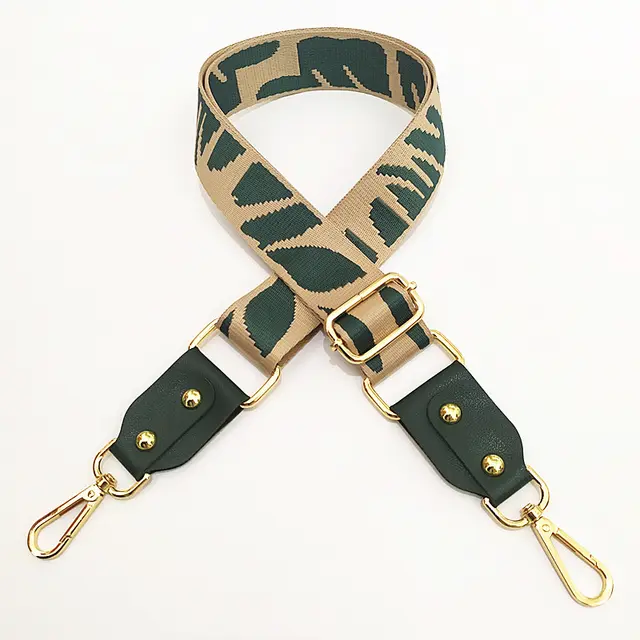 Adjustable Jacquard Webbing With Leather Width Accessories Shoulder Messenger Female Bag Strap 18Color - Shop at LoveMi