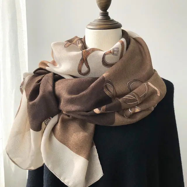 Fashion Women's Long Versatile Scarf Shawl Dual use Photo Color - Shop at LoveMi