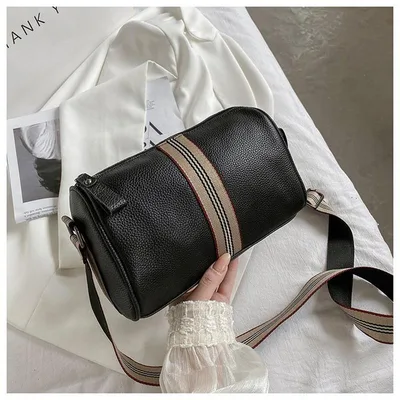 Retro Large capacity Simple Cowhide One shoulder Messenger Casual Bag Black - Shop at LoveMi