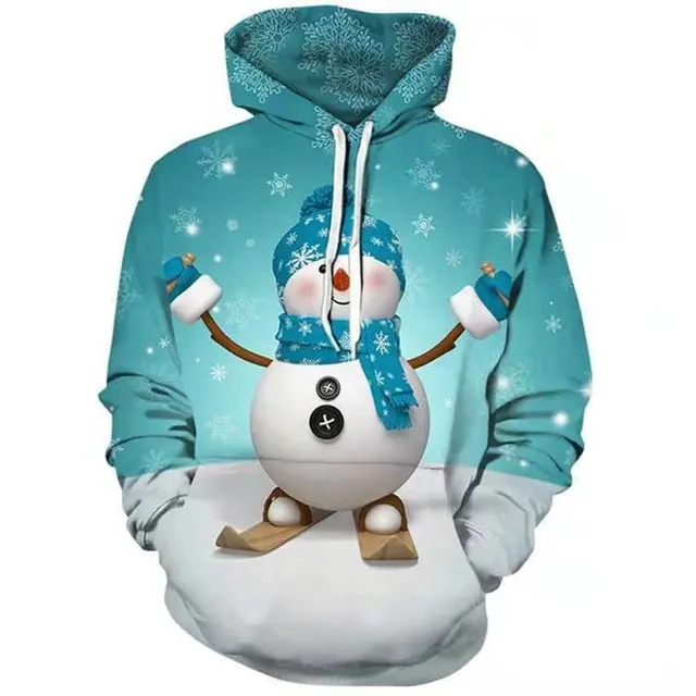 Digital Printed Casual Hooded Pullover Sweater - Shop at LoveMi