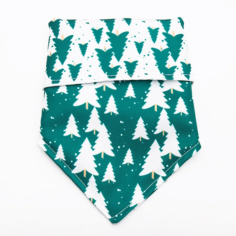 Printed Triangle Scarf Fashion Butterfly Bow Tie - Green D - View 1