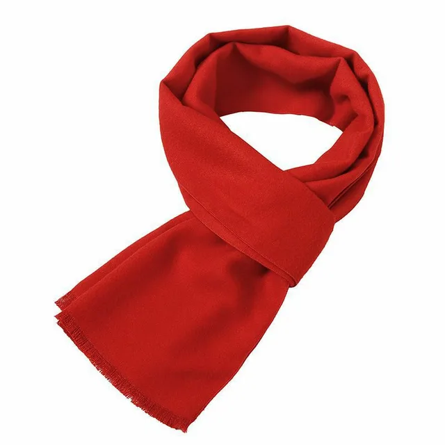 Casual Women's Solid Color Scarlet Warm Scarf Red - Shop at LoveMi