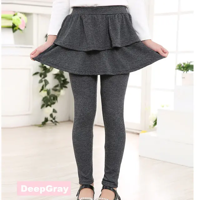 Girls' Culottes, Stretch Pants, Baby Skirts, Children's Clothing Dark Grey - Shop at LoveMi
