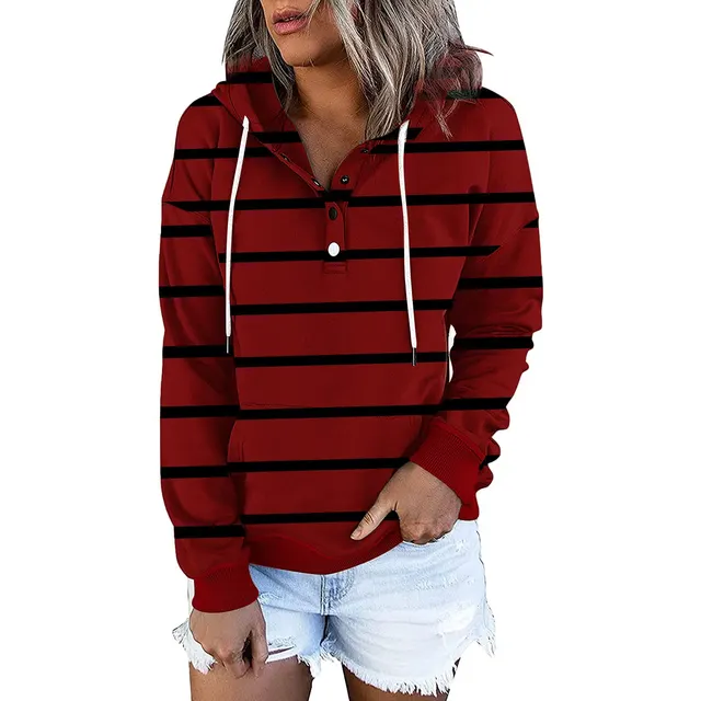 Long sleeved Autumn Striped Ladies Thin Sweater Style6 - Shop at LoveMi
