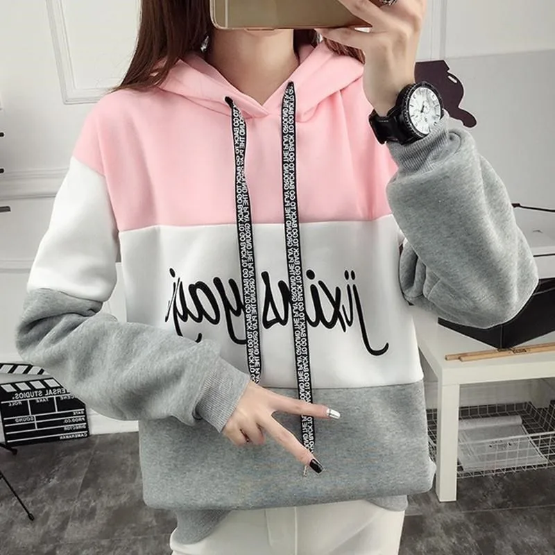 Loose Student Autumn Winter Casual Jacket - Pink