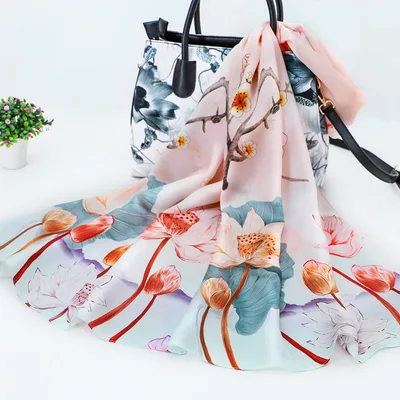 Women's Silk Scarf Shawl Sunscreen Scarf D - Shop at LoveMi