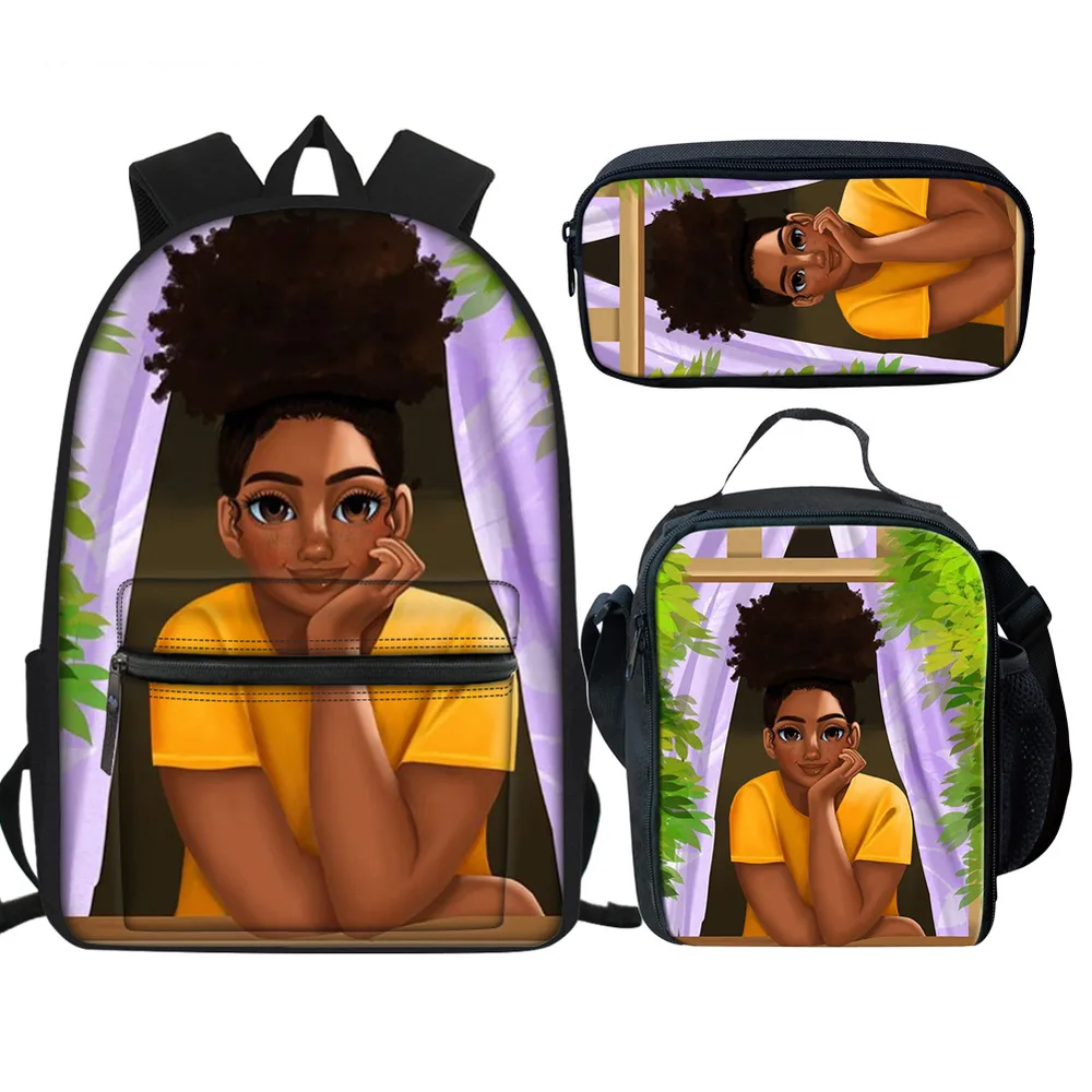 Creative Printed Girl Pattern Multifunctional Schoolbag - Shop at LoveMi