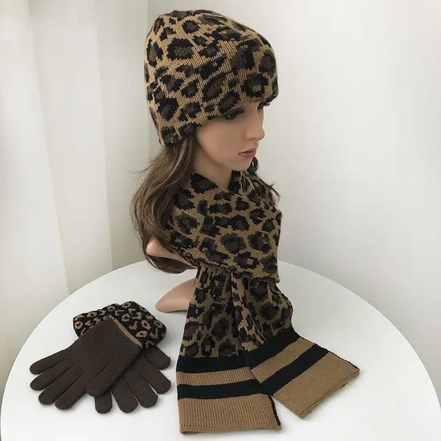 European And American Leopard Print Warm And Thick Suit Leopard Printsuit - Shop at LoveMi