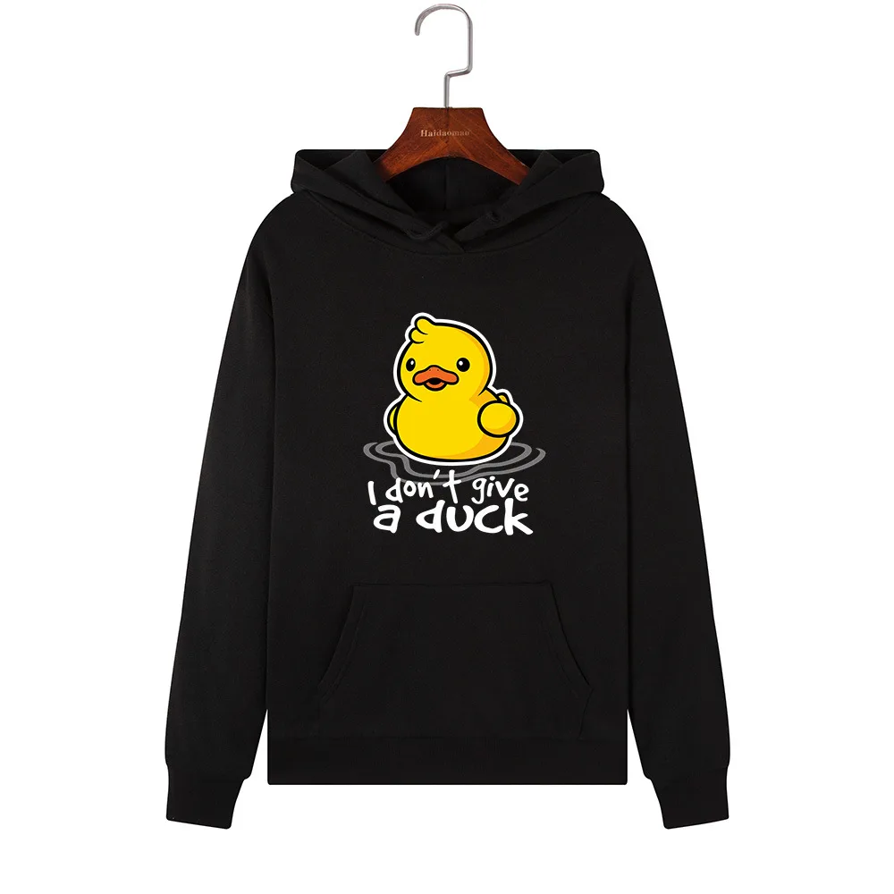 Casual Women's Printed Hooded Long Sleeve Sweatshirt Black - Shop at LoveMi