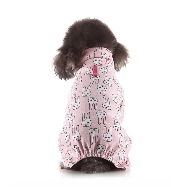 Pet Clothes Autumn And Winter At Home Pink Rabbit - Shop at LoveMi