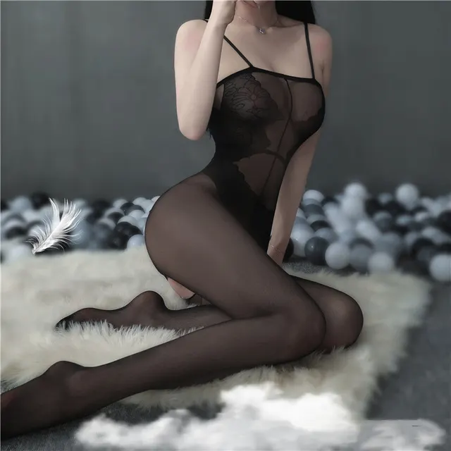 Sexy Lingerie Uniform Elegant Jacquard Fake One piece - Shop at LoveMi