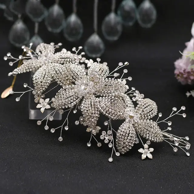 Rhinestone Leaf Handmade Headband Bridal Wedding Headdress 6 Style - Shop at LoveMi